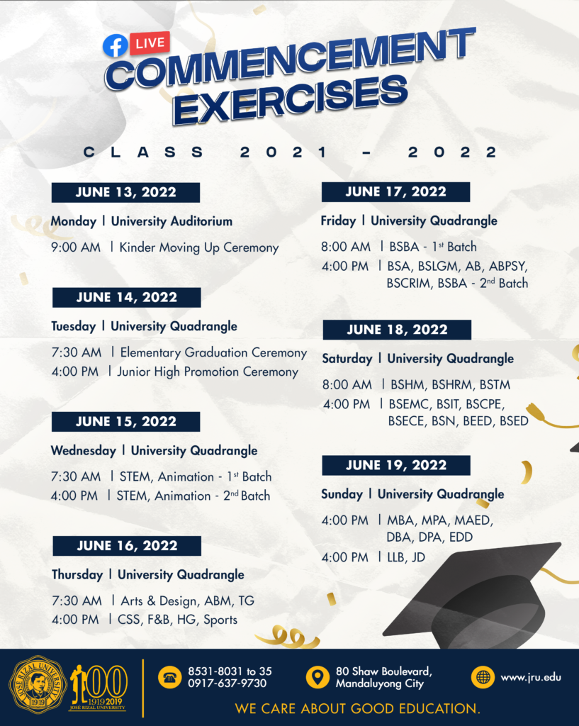 José Rizal University|Commencement Exercises 2022